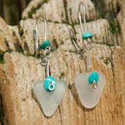 Slideshow: Seaglass - Earrings
